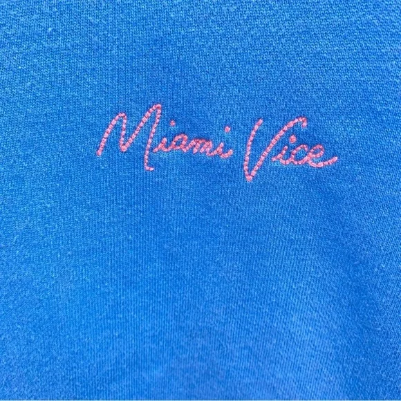 Maison Labiche Paris Charonne Crewneck Sweatshirt With Miami Vice Embroidery - Picture 7 of 8